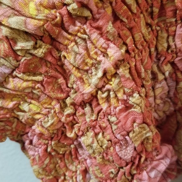 Rachel And Zoe Rushed Bottom V neck, tie back top.New - Picture 9 of 9